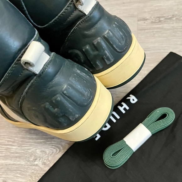 Rhude Men's High-Top Sneakers - Black and White - Picture 5 of 7